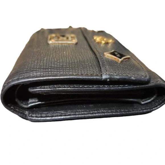 EUC MCM Wallet with charms still attached. Black Leather - Picture 6 of 13